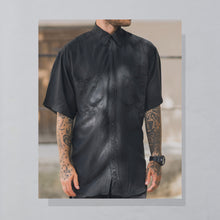 Lade das Bild in den Galerie-Viewer, Arpina Hemd "100% Seide" 90er, schwarz, M/L schmal