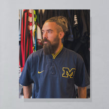 Lade das Bild in den Galerie-Viewer, Nike Team Trikot "Michigan Wolverines" heavy weight 90er, blau, XL