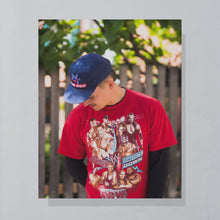 Lade das Bild in den Galerie-Viewer, Mütze "Flying Horse" 00er neu, blau, Einheitsgröße