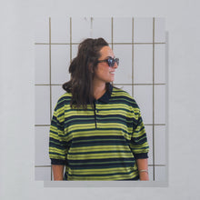 Lade das Bild in den Galerie-Viewer, Harrods Knightsbridge Poloshirt "gestrickt" 80er/90er, grün, XL/XXL