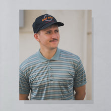 Lade das Bild in den Galerie-Viewer, Valentino Poloshirt 90er Made in Italy, blau/grau, M/L