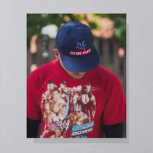 Lade das Bild in den Galerie-Viewer, Mütze "Flying Horse" 00er neu, blau, Einheitsgröße