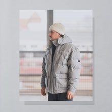 Lade das Bild in den Galerie-Viewer, Daunenjacke/Weste "Entendaunen" 90er/00er, grau, L/XL