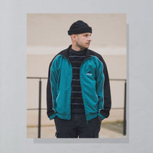 Lade das Bild in den Galerie-Viewer, Adidas Trainingsjacke 00er, grün/blau, M/L