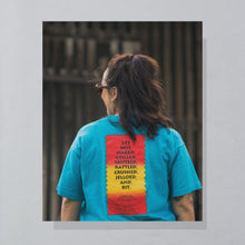 Lade das Bild in den Galerie-Viewer, Fruit of the Loom T-Shirt "Iguana Cantina" 90er Made in the USA single stitch, blau, XL