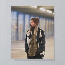 Lade das Bild in den Galerie-Viewer, Carlo Colucci Cardigan Made in Germany 90er, grau/beige, XL