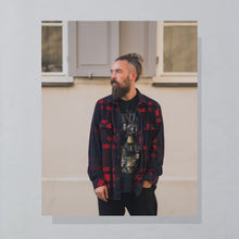 Lade das Bild in den Galerie-Viewer, Fleece Hemd, rot, L/XL