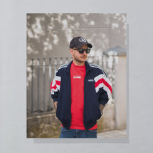 Lade das Bild in den Galerie-Viewer, T-Shirt dick "Vintage Allstars" 80er single stitch, rot, M schmal