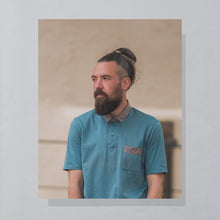 Lade das Bild in den Galerie-Viewer, Adidas Poloshirt 80er Made in West Germany, blau, L