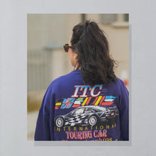 Lade das Bild in den Galerie-Viewer, Jerzees Sweatshirt "Touring Car Championships 1996" Made in the USA, lila, XL/XXL