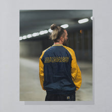 Lade das Bild in den Galerie-Viewer, G-III Sports Windbreaker "Buffalo Sabres" 00er, blau/gelb, L/XL