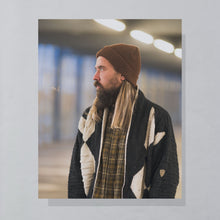Lade das Bild in den Galerie-Viewer, Carlo Colucci Cardigan Made in Germany 90er, grau/beige, XL