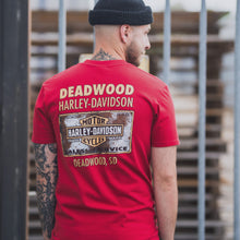 Lade das Bild in den Galerie-Viewer, Harley Davidson T-Shirt Sturgis Blackhills Rally 2015, rot, M schmal