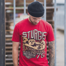 Lade das Bild in den Galerie-Viewer, Harley Davidson T-Shirt Sturgis Blackhills Rally 2015, rot, M schmal