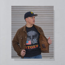 Lade das Bild in den Galerie-Viewer, Logo 7 T-Shirt "Desert Storm" 90er Made in the USA Single Stitch, schwarz, M/L