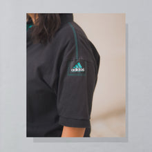 Lade das Bild in den Galerie-Viewer, Adidas Equipment Poloshirt 90er Made in Hong Kong, schwarz, L/XL