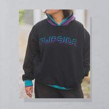 Lade das Bild in den Galerie-Viewer, Starter Hoodie "Flipside" 90er, schwarz, L breit