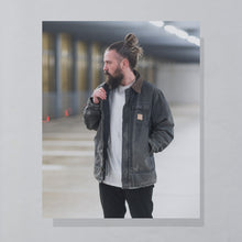 Lade das Bild in den Galerie-Viewer, Carhartt Jacke "Full Swing Coat" Made in the USA 90er, schwarz gefaded, XL