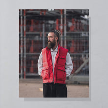 Lade das Bild in den Galerie-Viewer, Weste 90er, rot, L/XL