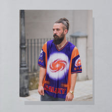 Lade das Bild in den Galerie-Viewer, Nutmeg Trikot "Frankfurt Galaxy" 90er, orange/lila, XL