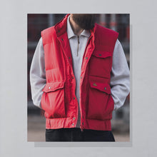Lade das Bild in den Galerie-Viewer, Weste 90er, rot, L/XL