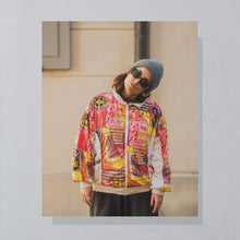 Lade das Bild in den Galerie-Viewer, Rodeo Trainingsjacke 90er, weiß/rot, M/L