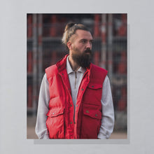 Lade das Bild in den Galerie-Viewer, Weste 90er, rot, L/XL