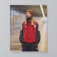 Lade das Bild in den Galerie-Viewer, Adidas Sweatshirt "FC Bayern München" 2001, rot/grau, L/XL
