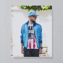 Lade das Bild in den Galerie-Viewer, Otto Mütze "Ironshore C.C. Jamaica" 90er, blau, Einheitsgröße