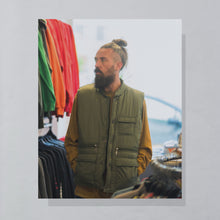Lade das Bild in den Galerie-Viewer, Weste 90er/00er, grün, XL