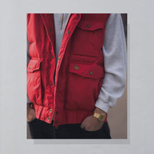 Lade das Bild in den Galerie-Viewer, Weste 90er, rot, L/XL