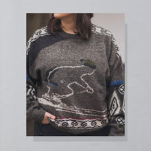 Lade das Bild in den Galerie-Viewer, Hugo Boss Strickpullover "Ski" 90er Made in Germany, grau, L