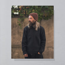 Lade das Bild in den Galerie-Viewer, Carlo Colucci Strickpullover, grau/schwarz, M/L