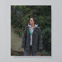 Lade das Bild in den Galerie-Viewer, Zimtstern Zip Hoodie, grau, M/L