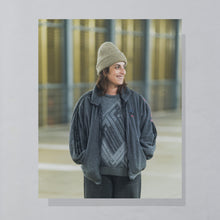 Lade das Bild in den Galerie-Viewer, Adidas Polartech Fleece Jacke "One World" 90er Made in Tunisia, grau, L