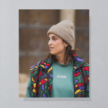 Lade das Bild in den Galerie-Viewer, Fleece Weste "crazy pattern" 90er, mehrfarbig, L