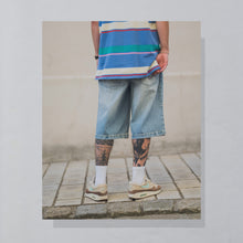 Lade das Bild in den Galerie-Viewer, Enyce Shorts 00er Y2K, blau, 32