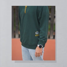 Lade das Bild in den Galerie-Viewer, Game Day Quarter Zip "Green Bay Packers" 80er/90er Made in Korea, grün, L/XL