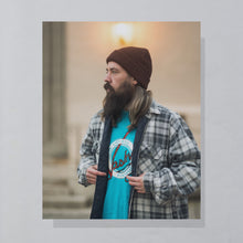 Lade das Bild in den Galerie-Viewer, Fruit of the Loom T-Shirt "Nashville Tennessee" 1986 Made in the USA Single Stitch, blau, L/XL schmal