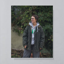 Lade das Bild in den Galerie-Viewer, Zimtstern Zip Hoodie, grau, M/L
