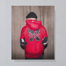 Lade das Bild in den Galerie-Viewer, Starter Schlupfjacke "Nebraska Cornhuskers" 90er, rot, S/M