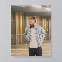 Lade das Bild in den Galerie-Viewer, Polo Ralph Lauren Hoodie dünn "waffle" 90er/00er, grau/beige, XL