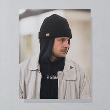 Lade das Bild in den Galerie-Viewer, Fruit of the Loom Hoodie "Vintage Allstars", schwarz, S/M Damen