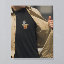 Lade das Bild in den Galerie-Viewer, Tee Jays T-Shirt "Stein - Pipi Langstrumpf" 00er, schwarz, XL