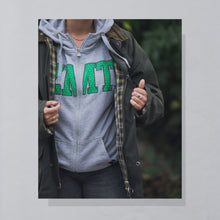 Lade das Bild in den Galerie-Viewer, Zimtstern Zip Hoodie, grau, M/L