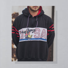 Lade das Bild in den Galerie-Viewer, USA Olympia Hoodie 90er, schwarz, M/L