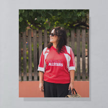Lade das Bild in den Galerie-Viewer, Adidas Trikot "Vintage Allstars" 80er Made in Slovenia, rot, L/XL