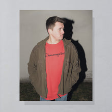 Lade das Bild in den Galerie-Viewer, Champion Sweatshirt Logo, rot, XXL