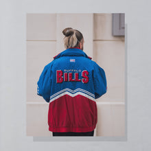 Lade das Bild in den Galerie-Viewer, Logo Athletic Jacke "NFL Buffalo Bills" 90er, blau/rot, XL/XXL