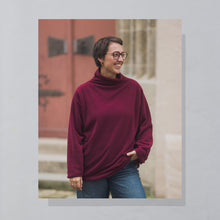 Lade das Bild in den Galerie-Viewer, Eddie Bauer Wendesweater Fleece, rot, XL